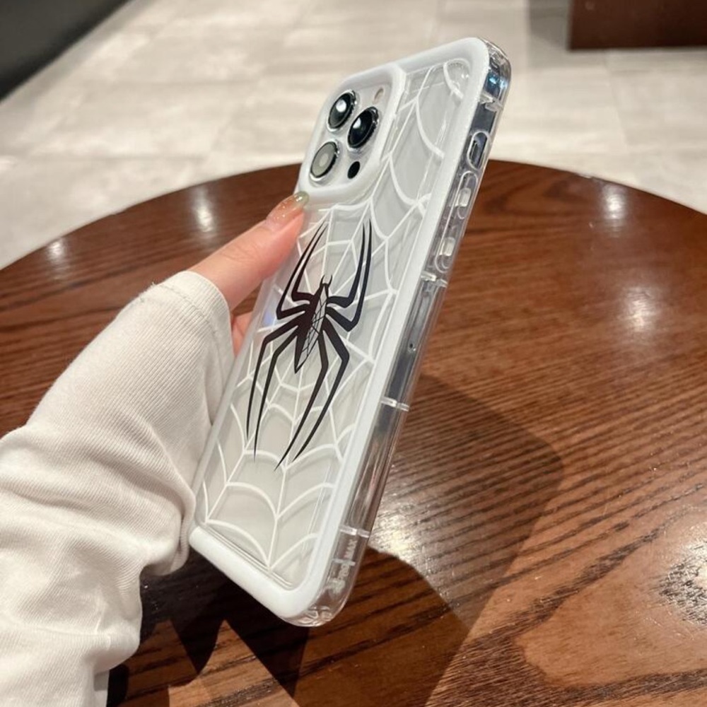 ✨HP✨iPhone 14 Pro Black & White Spider Case - Picture 4 of 4